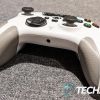 The bottom of the Turtle Beach Recon Controller for Xbox/PC