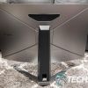 Back view of the BenQ MOBIUZ EX3210R 32" QHD gaming monitor with 2.1 audio