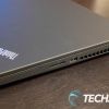 The ports on the right side of the Lenovo ThinkPad P15 Gen 2 mobile workstation laptop