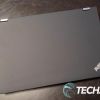 The top of the Lenovo ThinkPad P15 Gen 2 mobile workstation laptop