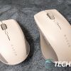 The Razer Pro Click Mini productivity mouse beside the larger Razer Pro Click productivity mouse