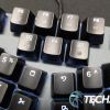 The CAPS LOCK, Fn, and Windows key on the top of the Truly Ergonomic CLEAVE keyboard