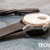 The charger included with the Withings ScanWatch hybrid fitness smartwatch