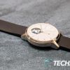 The left side of the Withings ScanWatch hybrid fitness smartwatch