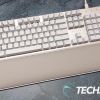 The Razer Pro Type Ultra wireless mechanical keyboard with included plush wrist rest