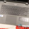 The keyboard and touchpad on the Acer ENDURO Urban N3 rugged notebook