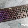 The Redragon Horus K618 wireless mechanical gaming keyboard with RGB LEDs on