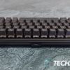 The USB-C ports on the back of the MOUNTAIN Everest 60 compact 60% mechanical gaming keyboard
