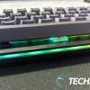 The LED lighting on the MOUNTAIN Everest 60 compact 60% mechanical gaming keyboard