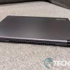 Back edge of the Acer TravelMate Spin P4 2-in-1 convertible laptop