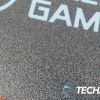 The textured surface on the Kaliber Gaming by IOGEAR SURFAS II Gaming Mouse Mat