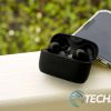 Sudio E2 Hybrid ANC earbuds inline Techaeris Copyright 1-min