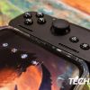 The lip on the edge of the Razer Kishi V2 mobile game controller helps keep your smartphone in place