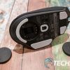 The bottom of the Razer Basilisk V3 Pro with the Wireless Charging Puck