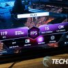 The Game Optimizer overlay on the LG OLED evo C2 42" 4K Smart TV