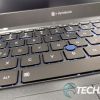 The backlit keyboard on the Dynabook Portégé X30L ultrabook laptop