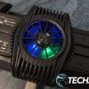 The RGB cooling fan on the back of the GameSir X3 USB-C Pelletier-Cooled Game Controller