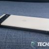 The right edge on the Google Pixel 6a Android smartphone