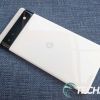 The back of the Google Pixel 6a Android smartphone