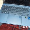 The keyboard and trackpad on the HP Elite Dragonfly G3 notebook