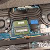 The bottom of the HP OMEN 16 (AMD) gaming laptop removes easily to access the internals for upgrading