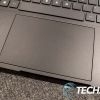 The trackpad on the HP OMEN 16 (AMD) gaming laptop
