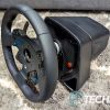 The Logitech G PRO Racing Rim attached to the Wheel Base
