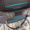 The main adjustment strap on the back of the Playseat Trophy - Logitech G Edition seat