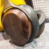 The wooden earcup on the SIVGA Robin Hi-Fi wired headphones