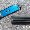 The Plugable USBC-NVME USB 3.1 Gen 2 Tool-Free NVMe Enclosure is two easy to separate pieces