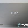 Top view of the HP OMEN 16 (2023) gaming laptop