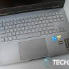 The keyboard and touchpad on the HP OMEN 16 (2023) gaming laptop