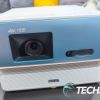 Front view of the BenQ GP500 4K HDR LED smart home theatre projector