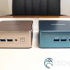 Front view of the GEEKOM A5 (left) and Mini IT13 Mini PCs