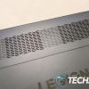 The fan intakes on the bottom of the Lenovo Legion Go