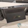 The Lenovo Legion Go with back kickstand extended