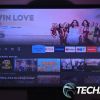 The Fire TV interface on the AWOL Vision LTV-3000 Pro UST 4K Tri-Chroma Laser Projector (before it updated)
