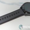 The silicone strap on the Mobvoi TicWatch Pro 5 smartwatch