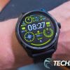 The AMOLED display on the Mobvoi TicWatch Pro 5 Wear OS smartwatch