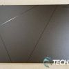 The top of the ASUS Zenbook 14 OLED laptop
