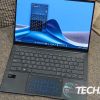 The ASUS Zenbook 14 OLED laptop with optional NumberPad 2.0 on